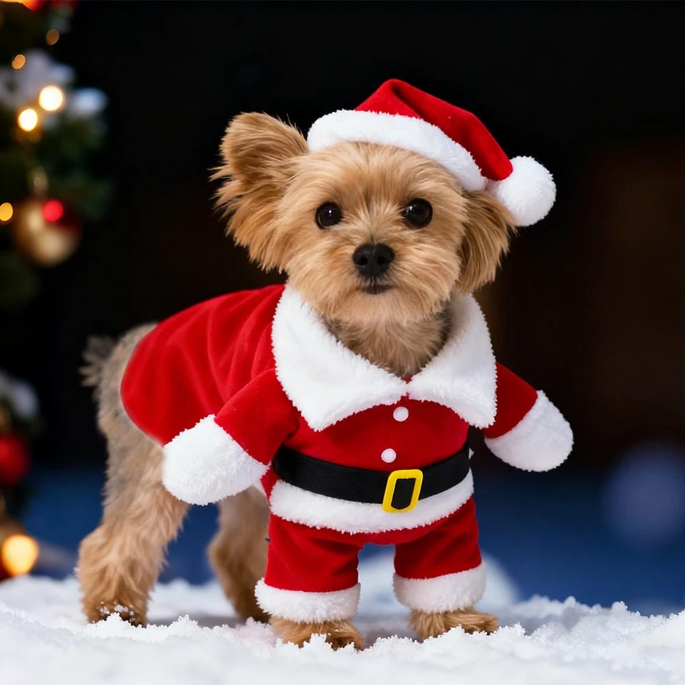 Disfraz de Papá Noel para perro